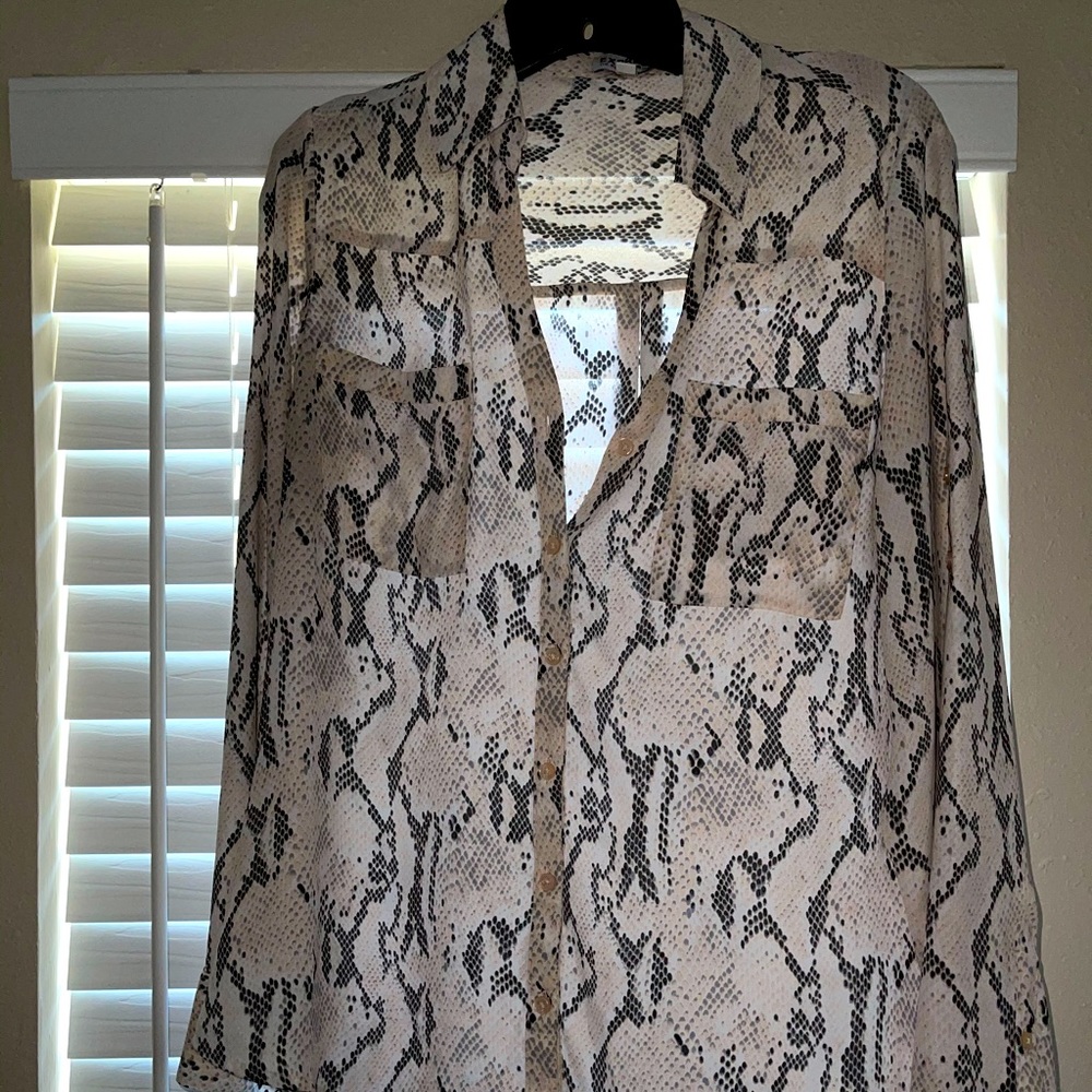 Express snakeskin portofino shirt